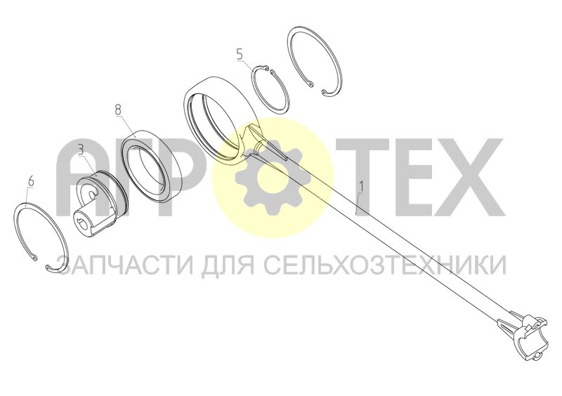 Шатун (РСМ-10Б.01.01.230) (№1 на схеме)